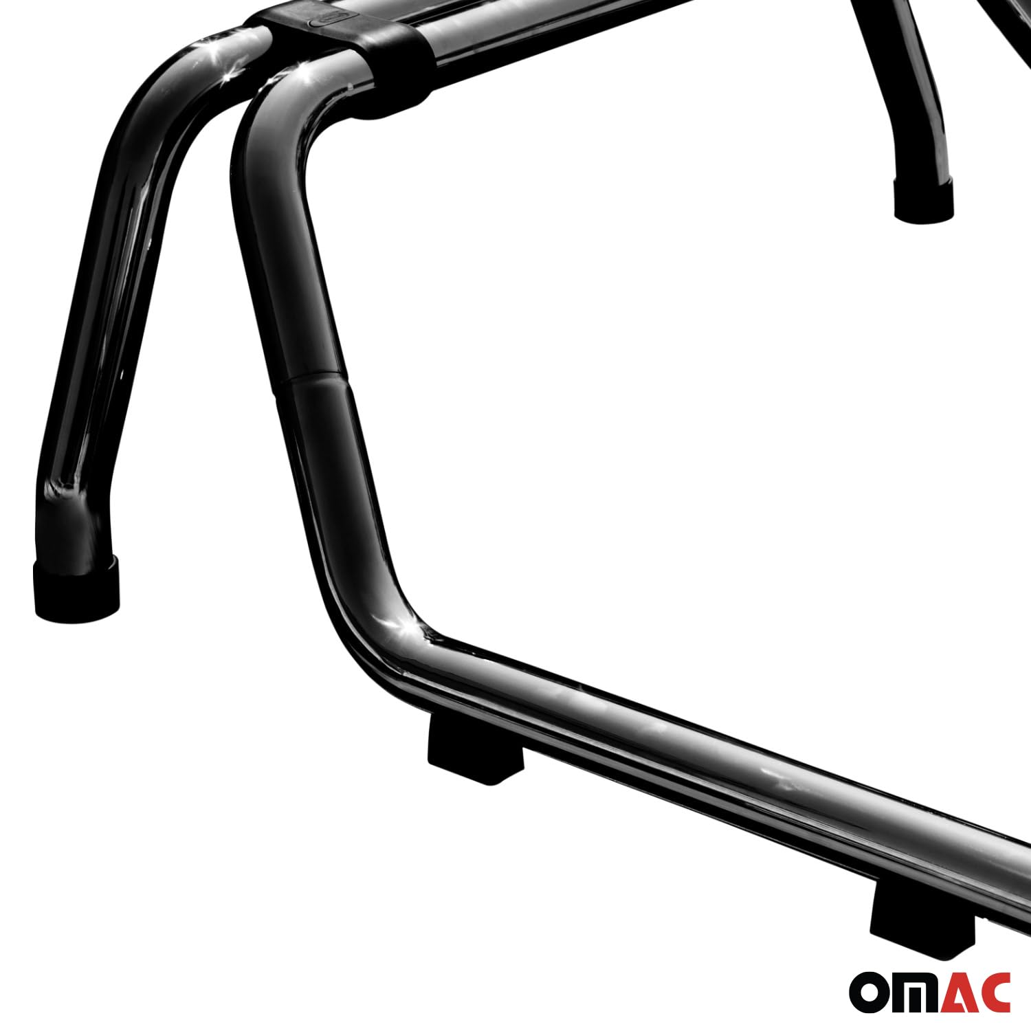 OMAC Überrollbügel Rollbar kompatibel mit Toyota Hilux 2006-2015 Gefärbten Stahl Ø60 Schwarz