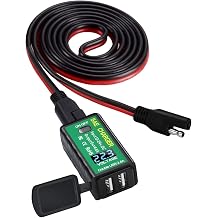 ACOPOWER 4.8A شاحن USB بطارية الألواح الشمسية إلى محول USB مع الفولتميتر وشاحن تشغيل / إيقاف تشغيل الهاتف الكمبيوتر اللوحي كاميرا GPS ، 3 خيارات التثبيت للماء