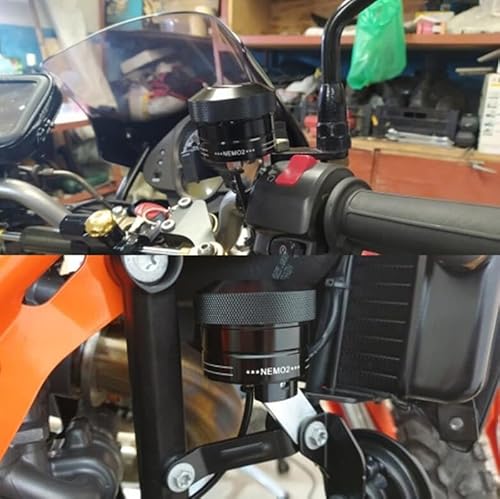 NICOLIE Motorrad Schmiermittel Fett Schmierteile Kettenöler Öler Wartungsset Universal Motorfahrrad Kettenöler - Schwarz