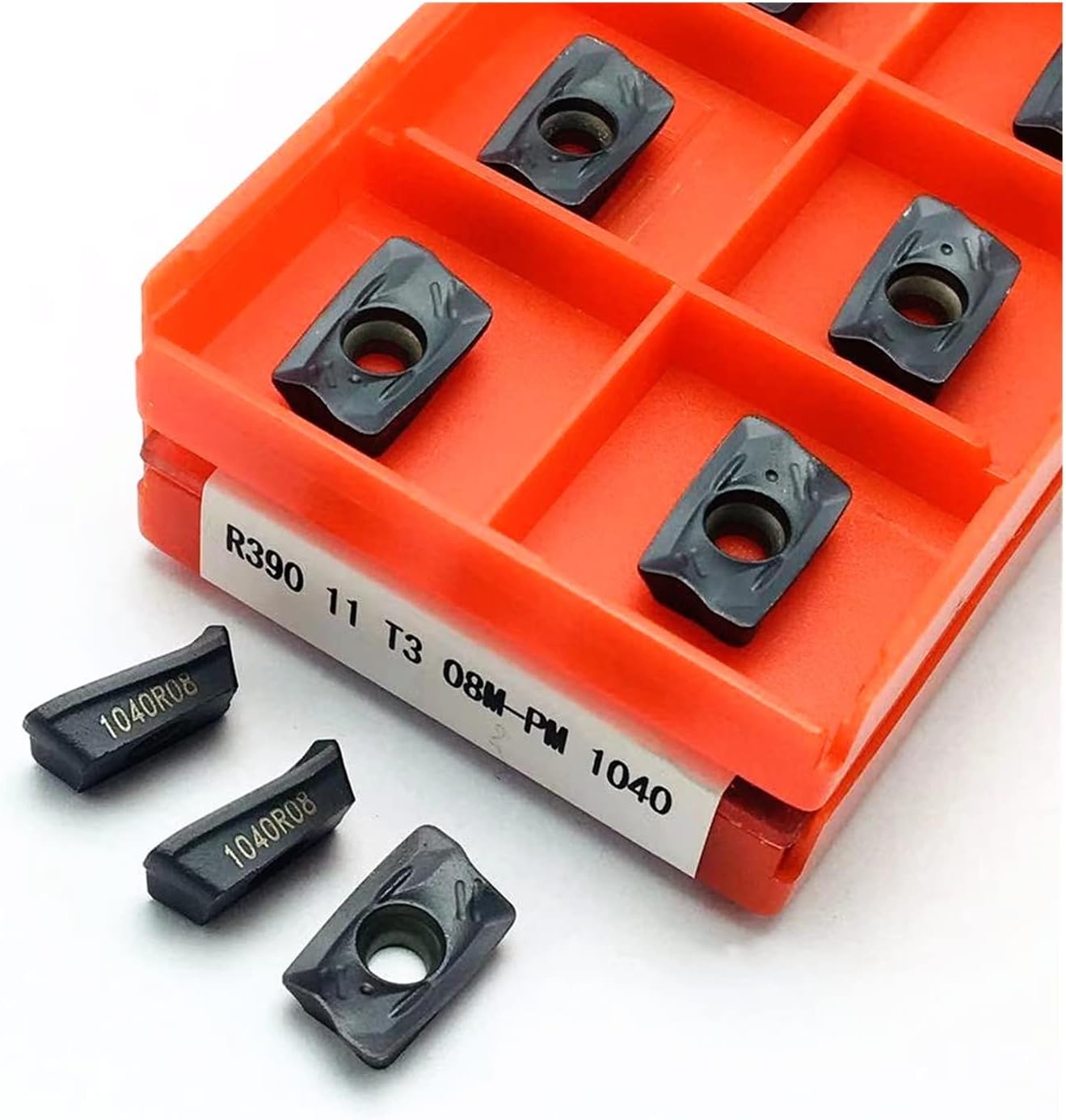 Carbide Tool R390 11T308 PM 1010 1130 1030 1040 4240 Carbide Inserts For CNC Milling Cutters With Indexable Face Milling Cutters (Angle : R390 11T308M PM 1130, Shank Diameter : 10PCS(1box))