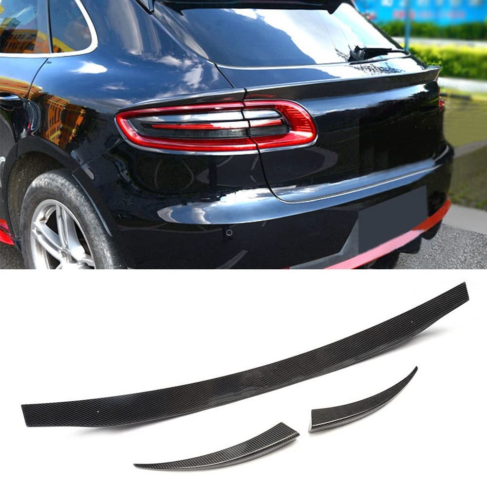Samochód Z Włókna Węglowego Tylny Spojler Bagażnika Ochraniacz Na Wargi Splitter Body Kit Dla Porsche Dla Macan 2014-2017 Tylna Klapa Tylna Skrzydło Boot Lip