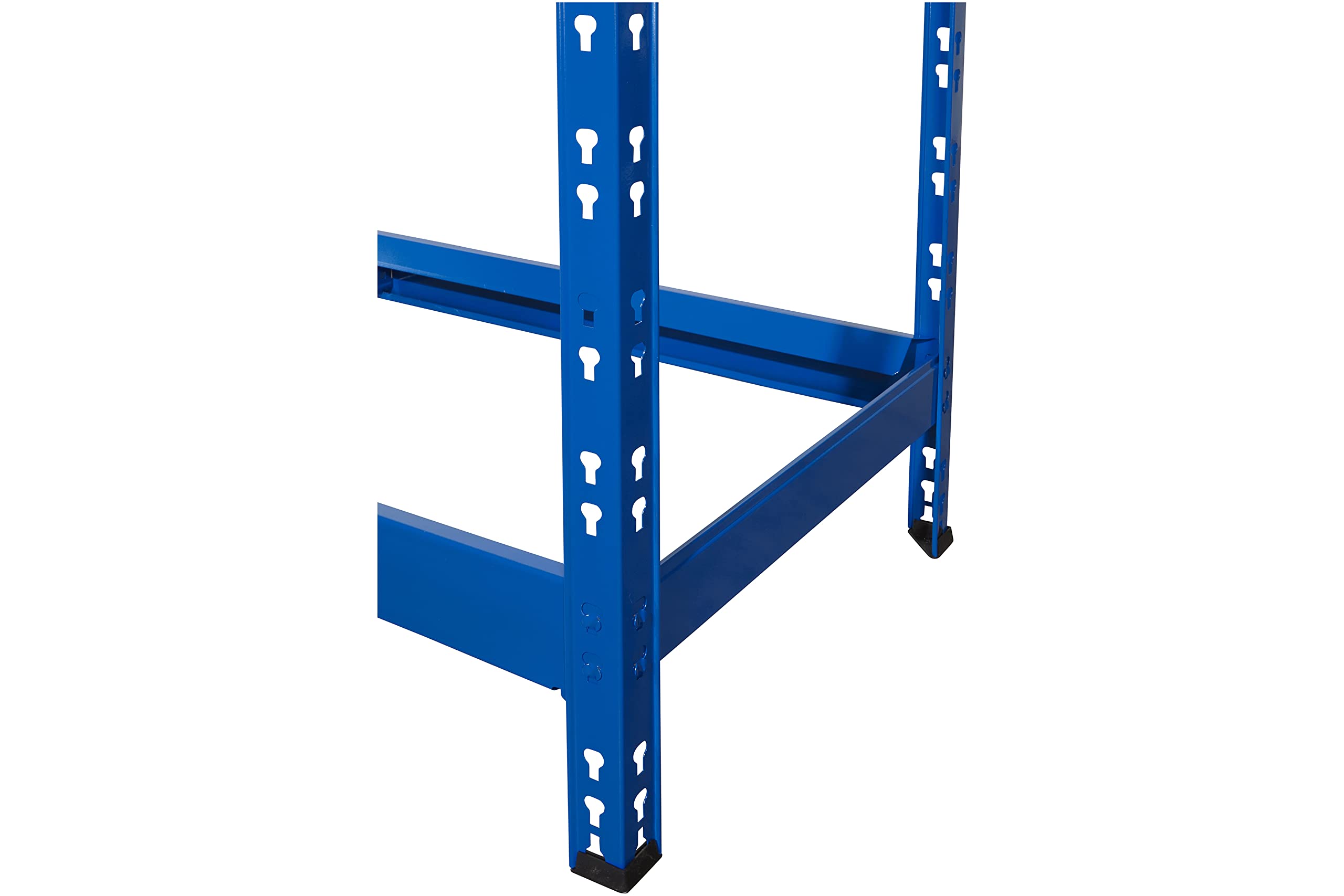 Schwerlastregal als Reifenregal | für 8 Reifen ✓ 110 cm breit | blau ✓ Werkstattregal Reifenständer Garagenregal (1, 1 Reifen Ebene + 3 Ablage Ebenen)