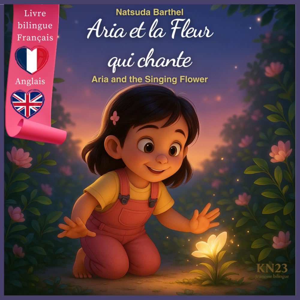 Aria et la Fleur qui chante – Livre bilingue Français–Anglais: Un conte magique sur l’amitié et la sensibilité – Version bilingue pour enfants