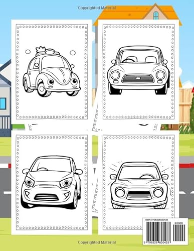 Auto Libro da colorare: per Bambini da 4 a 8 anni | Regalo Perfetto per gli Amanti dei Auto (Italian
