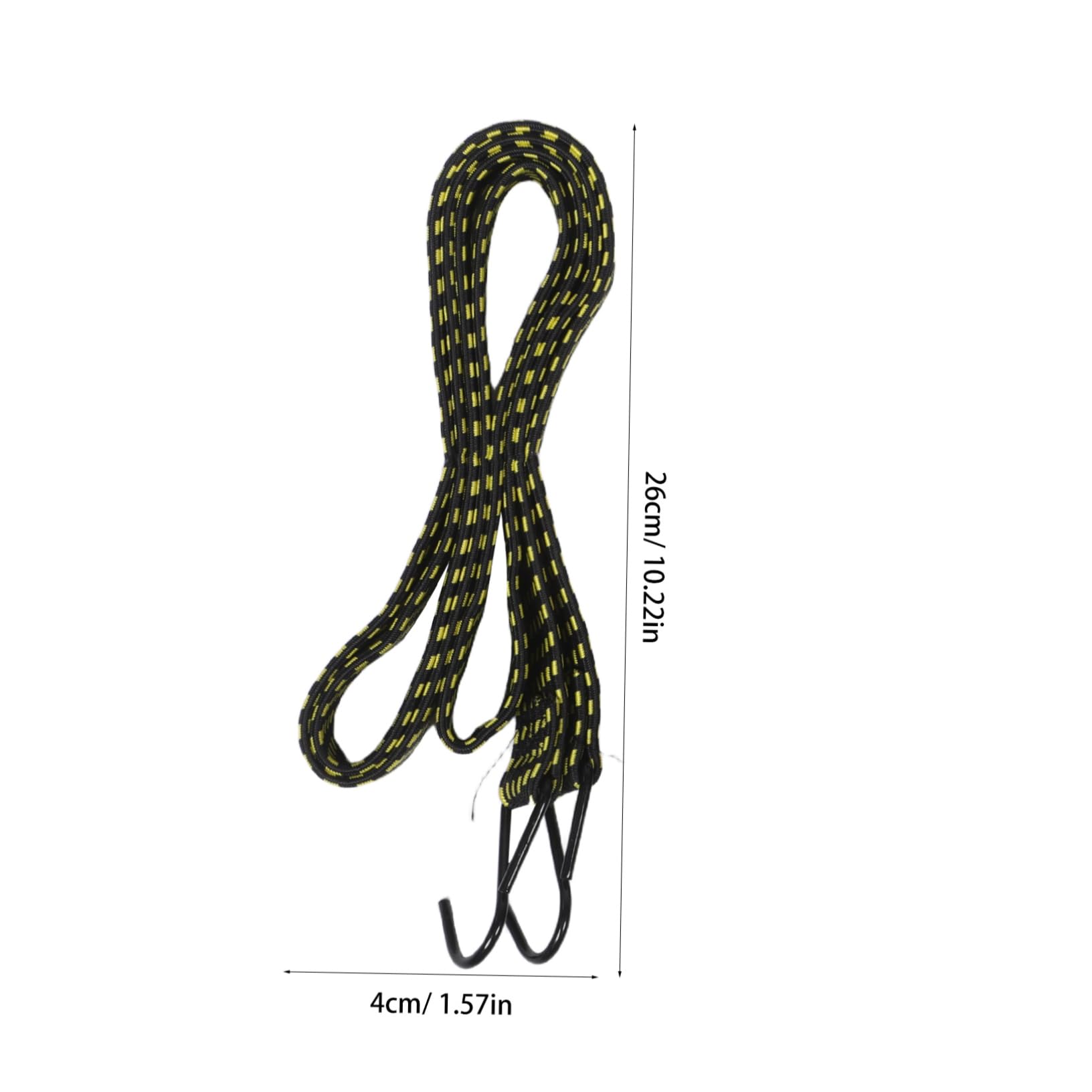 Yardwe 5pcs Elastic Bungee Cords with Hooks Heavy Duty Tie Down Straps for Motorcycles Camping Gear and Luggage Exceptional Elasticity and Portable Design for Outdoor Use