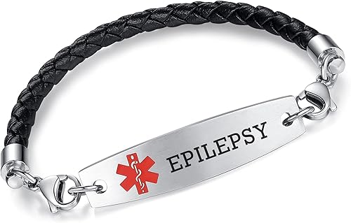 Miniatura 7 de LinnaLove Pulseras de alerta médica intercambiables para hombres y mujeres pulseras médicas grabadas gratis