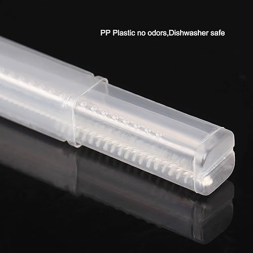 Miniatura 5 de Dakoufish Estuche de transporte de pajitas de plástico, paquete de 3 cajas plegables reutilizables para popotes rectos de 5 a 8 pulgadas,