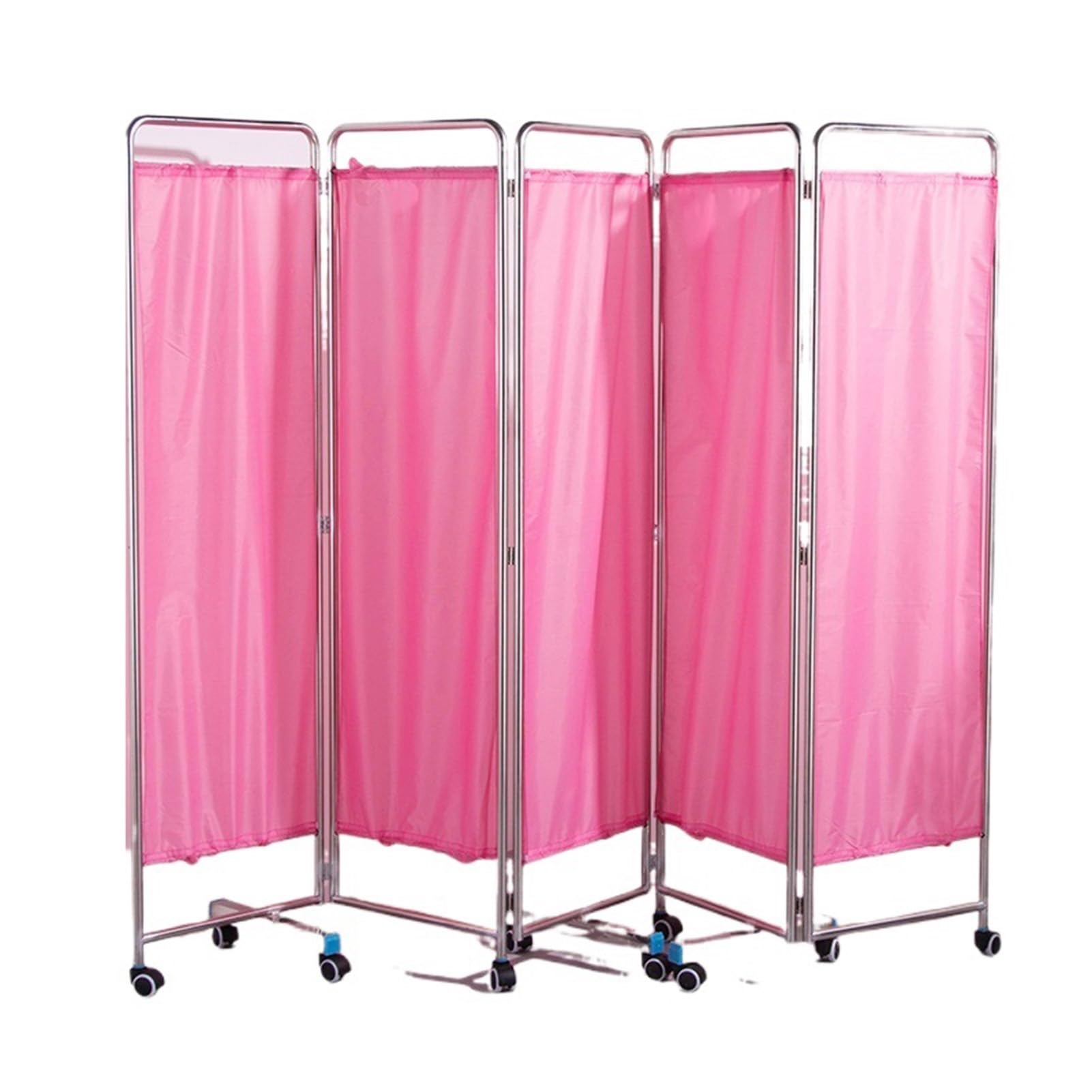 Cloison amovible avec rideau occultant rose 250x180 cm