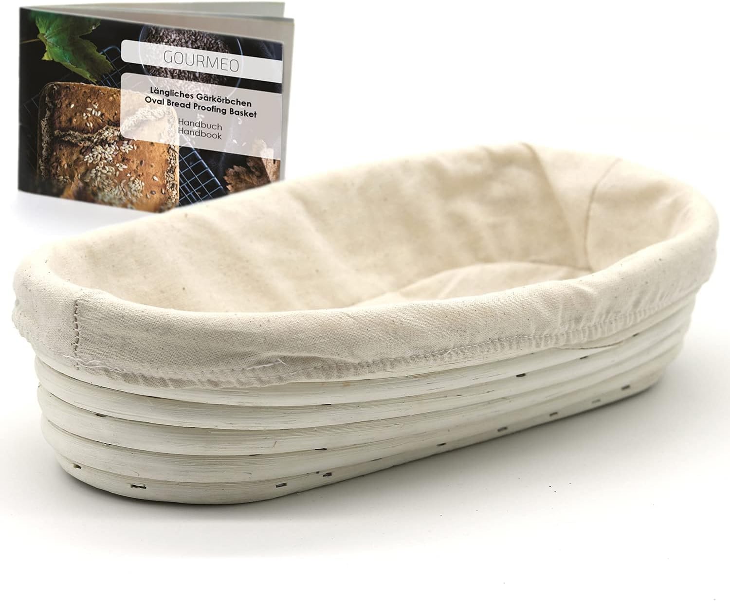 Banneton à Pain, 20cm Panier Brotform Rond L'Imperméabilité En Rotin Naturel Levage Du Pain Et De La Pâte, Avec Tissu En Lin, Racloir Pâte, Pain Decor(19pcs