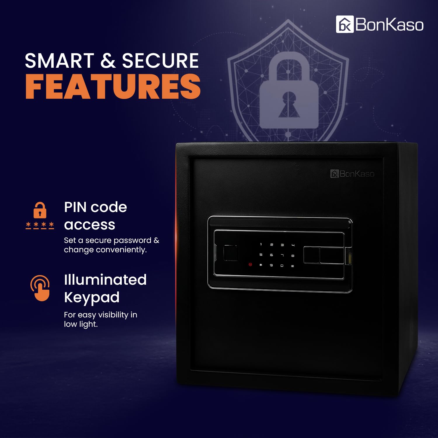 BonKaso Digital Safe - Protect Your Valuables -2