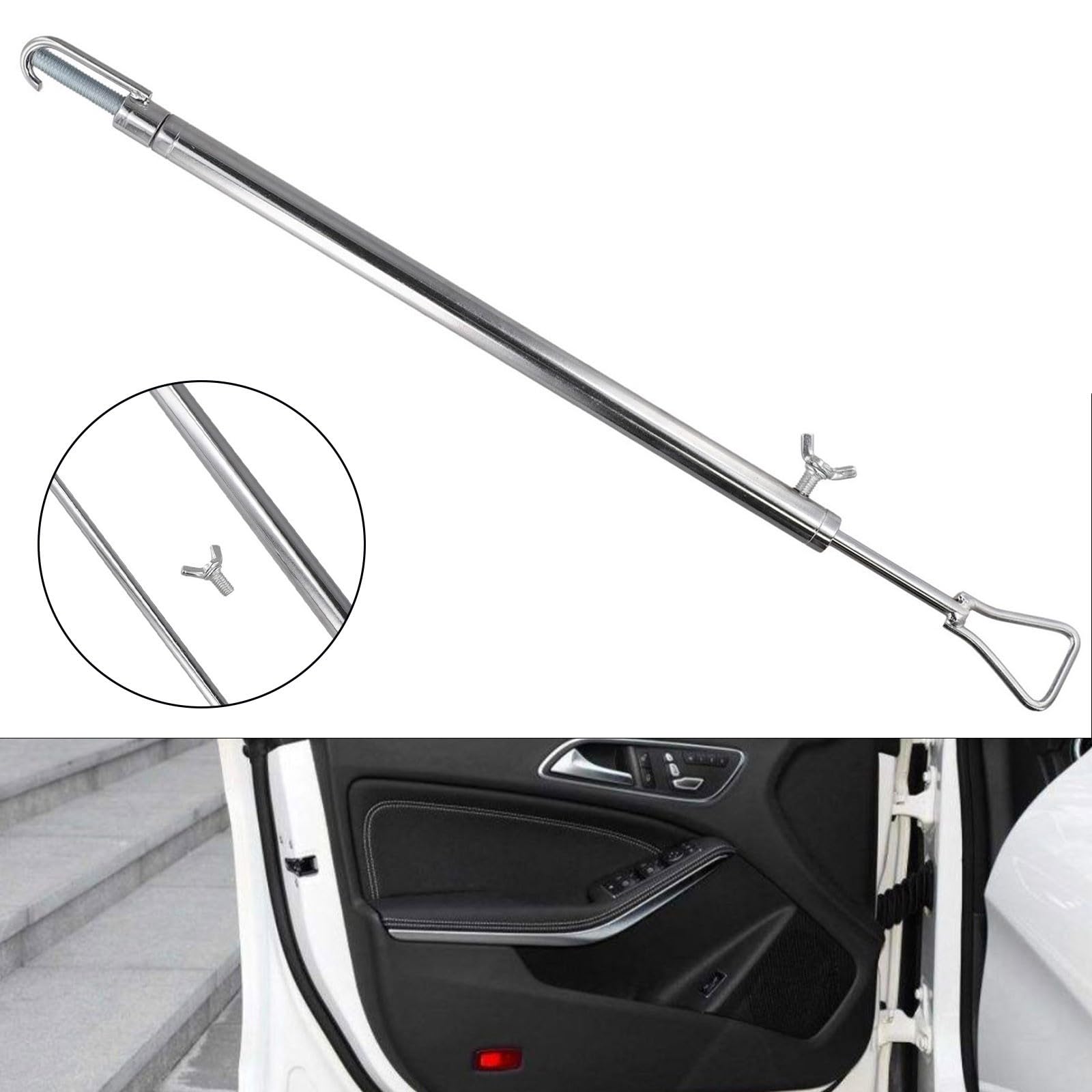 Outils de réparation de bosses de voiture - Tige de crochet pour porte automobile et capot - Tige extensible pour enlever les bosses sans peinture