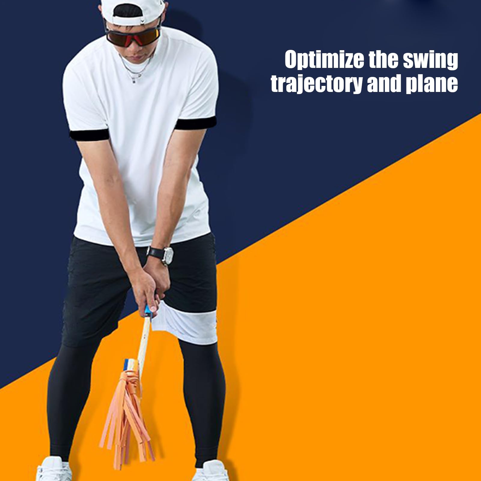 Bastone da golf per allenamento, per allenamento al polso, per migliorare la resistenza, flessibilità, equilibrio, sportivi, gadget per uomini, donne, principianti, padre