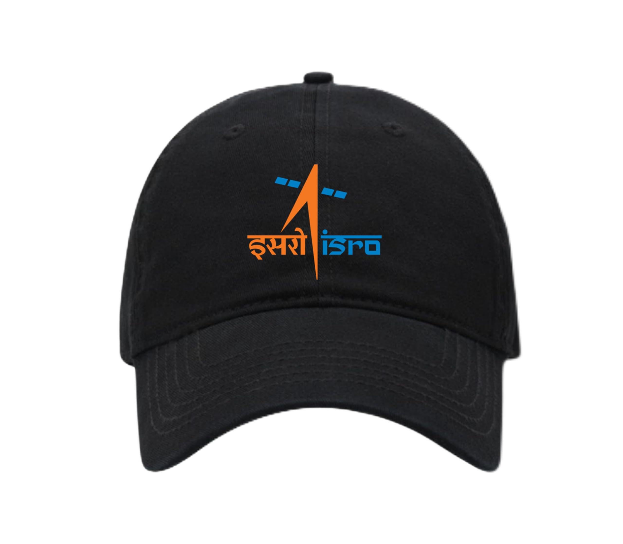 ISRO Logo Printed Cap Black-image-39