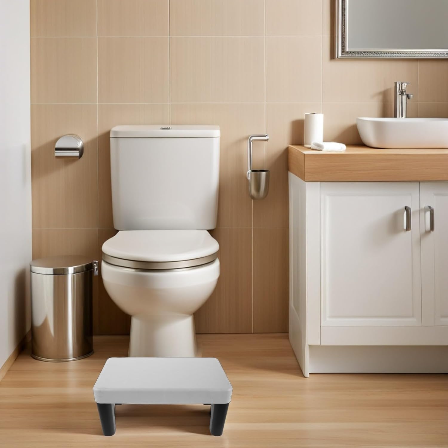 Toilet Squatting Stool for Kids, PP Plastic Bathroom Step