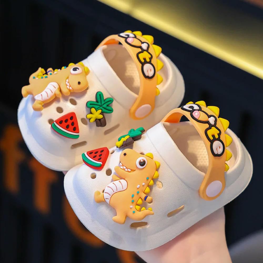 Summer Sandals Children's Slippers Baby Girls Shoes Non-Slip Cartoon Cute Infant Boys Garden Beach Sandals (Pink 13CM)