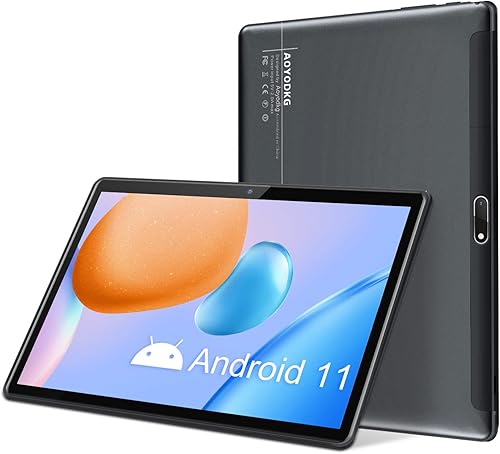 AOYODKG Tablet Android 11 de 10 pulgadas, Octa-Core 1.8Ghz 4GB RAM + 128GB ROM doble cámara, 5G WiFi Tablet PC para adultos, 1920 * 1200 HD Tablet,