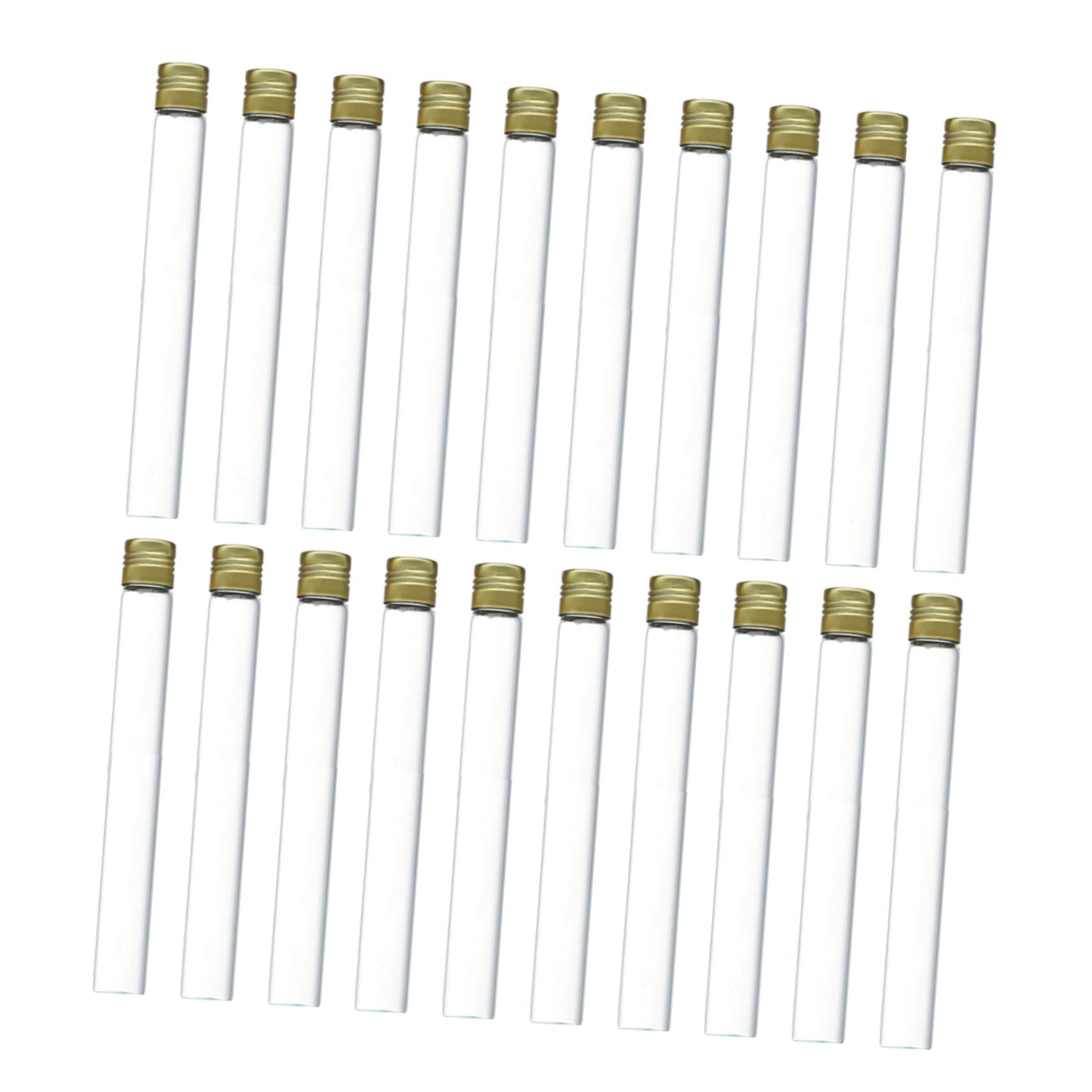 Luxshiny 20pezzi Pz Provette Trasparenti Con Tappi Vite Provetta Da Laboratorio Per Campioni Misurazioni Precise e Alta Trasparenza e Chimicamente Sicura