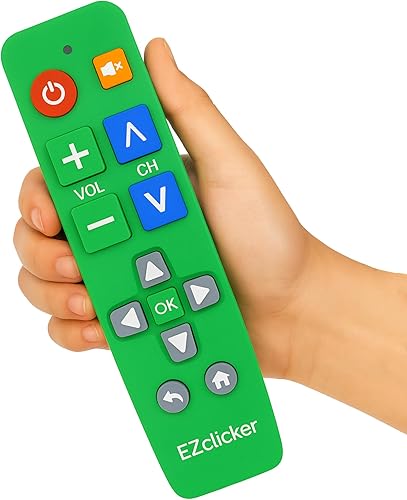 LG TV Remote  Control remoto de TV con botón grande solo para todos los televisores LG (verde) simplificado y fácil de usar (2 pilas AAA no