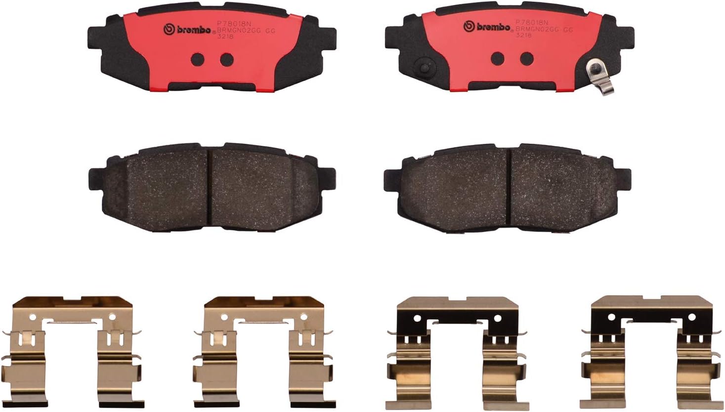 Brembo P78018N Premium Ceramic Rear Disc Brake Pad Set SUBARU/TOYOTA OE# 26696XA011