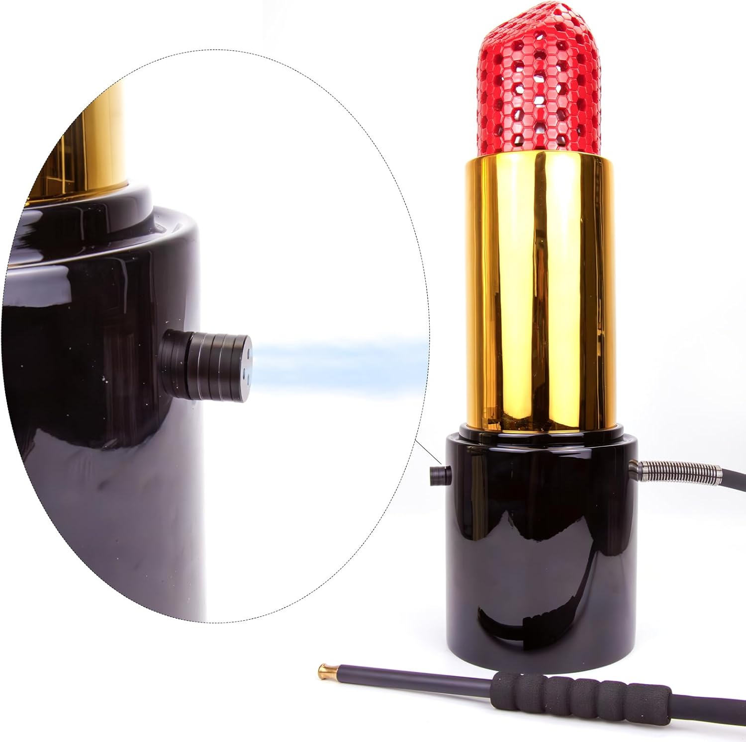 Big Lipstick Hookah Set Aluminium Creative Design Narguile Cachimbas Sheesha Chicha Handle Hose Bowl Complete Shisha Accessories