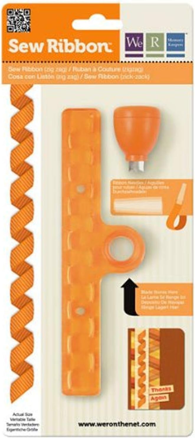 We R Memory Keepers 71212-1 Sew Ribbon Tool, Zig Zag
