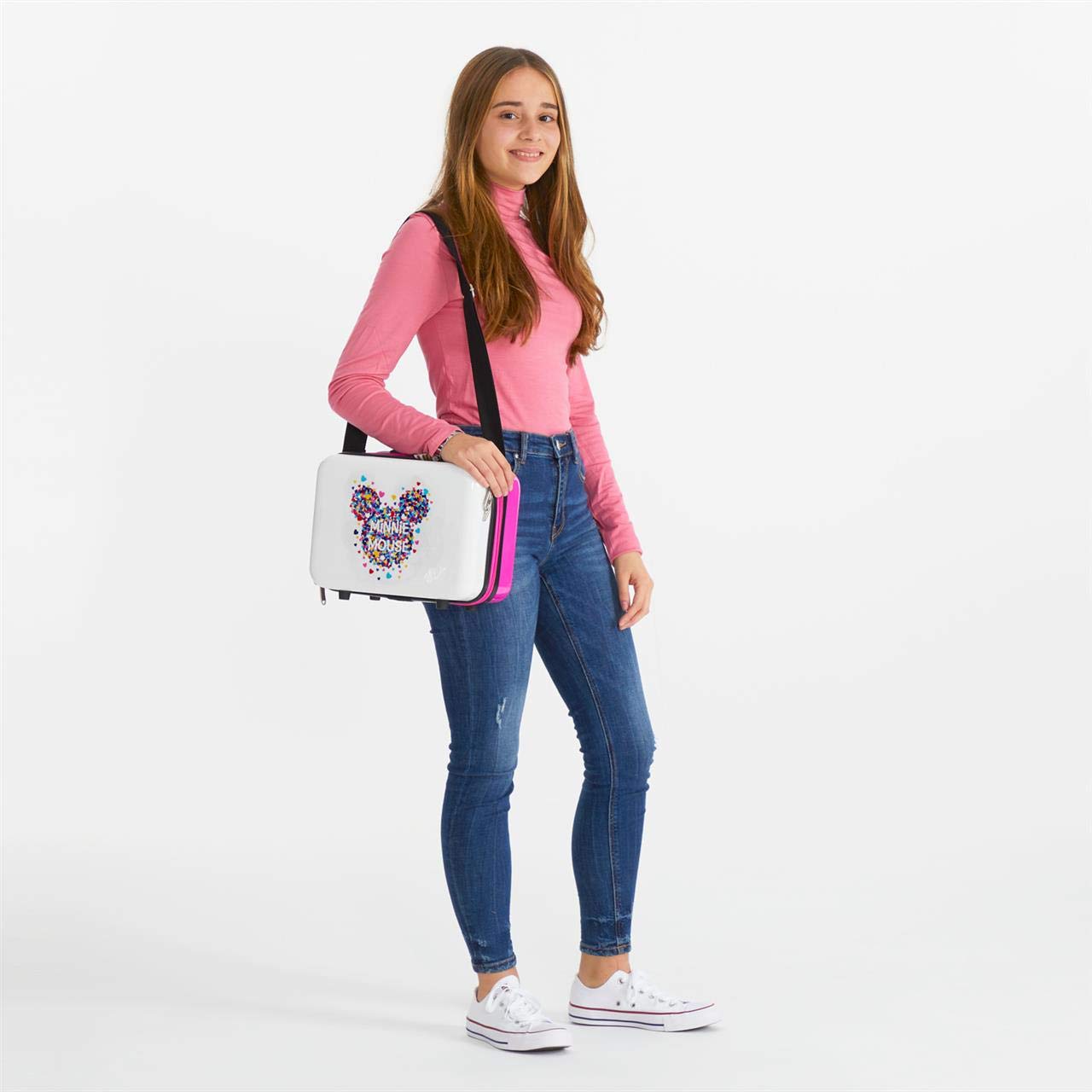 Disney, Minnie Magic Nececer Adaptable Blanco 29x21x15 cms ABS