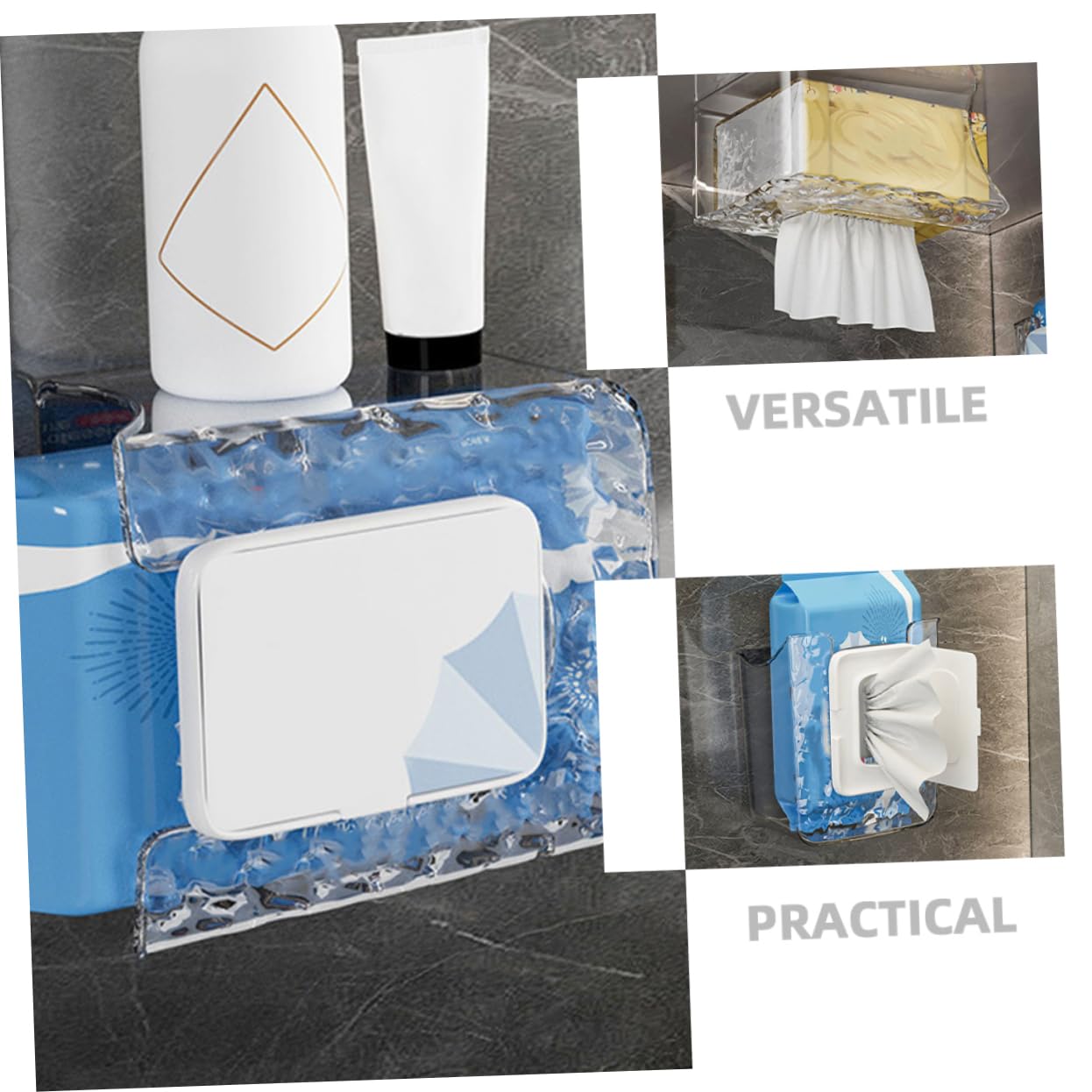 Ciieeo 6 STK Taschentuchbox für die Wand Küchentücherhalter Klopapierhalterung Halter für Badezimmertücher papierhandtuchhalter badzubehör Wischbehälter Küchenrollenhalter das Haustier