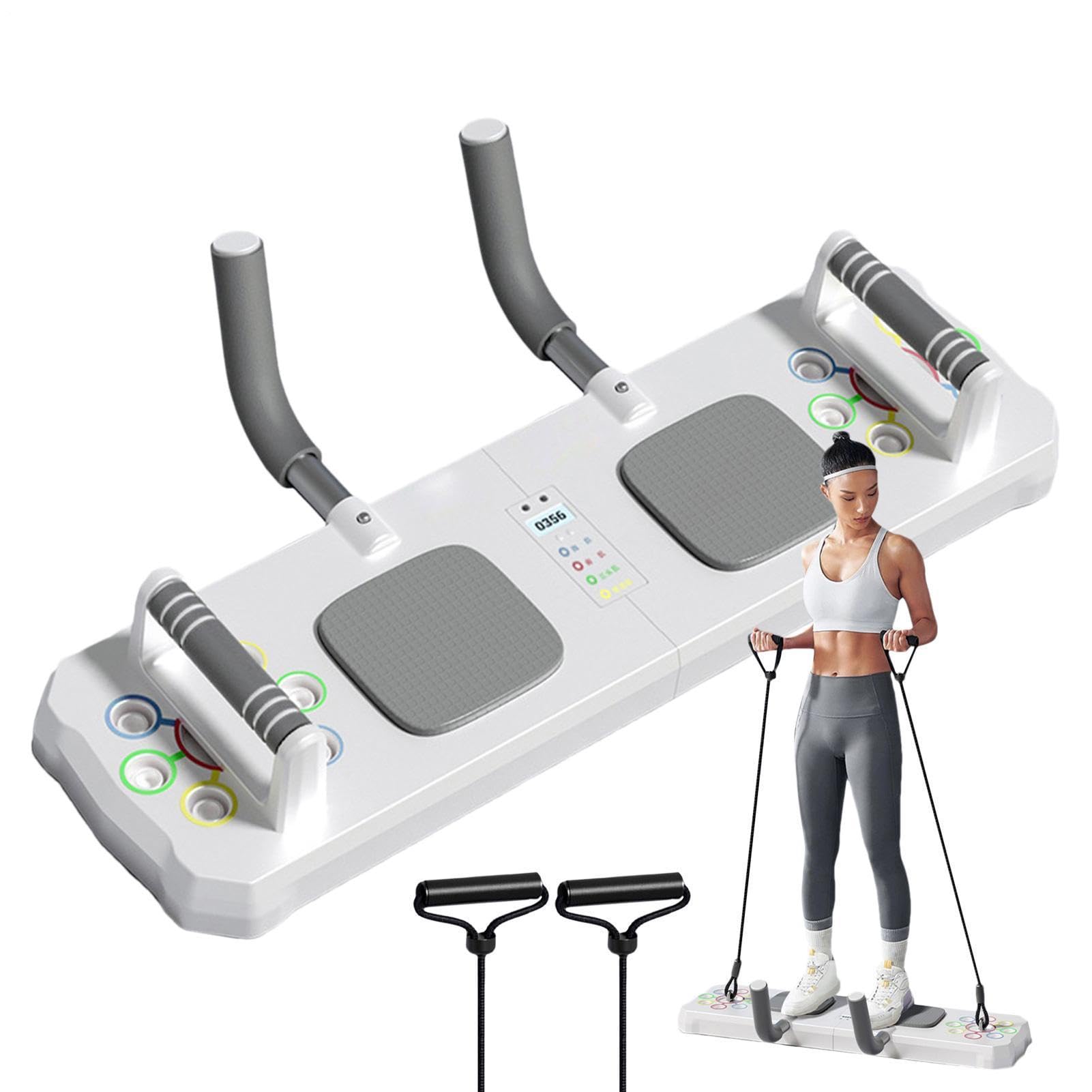Liegestützbrett für Männer – Muskel-Pushup-Board mit Timer, verstellbar, multifunktional, mit rutschfestem Griff und Pad, professionelles Fitness-Pad für Männer und Frauen
