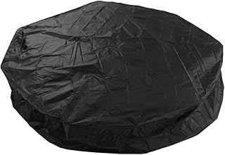 Topincn à prova d'água 190 prata poliéster tafetá redonda capa de banheira de hidromassagem capa de banheira móveis ao ar livre capa de poeira capa de banheira de hidromassagem capa à prova d'água (preta)