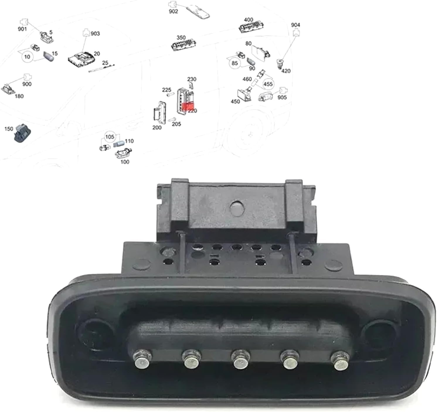 Sliding Door Switches for W447 W639 W907 W910 with Easy Installation and High Durability A9078213000 A6398200654