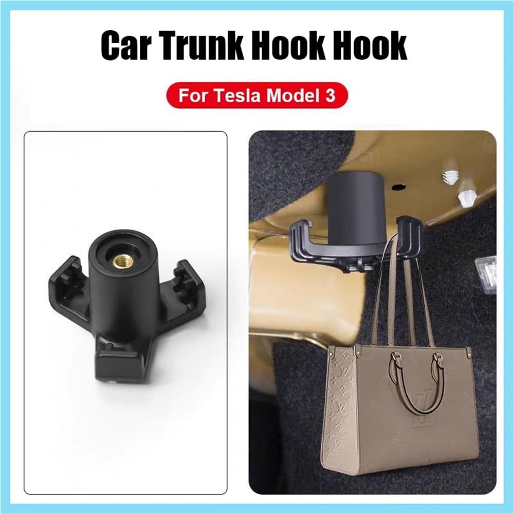 Fit For Tesla Model 3 2017-2021 2022 2023 / New Highland 2024 2025 Trunk Hook Grocery Bag Car Pendant Accessories(1pcs)