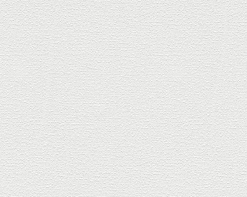 A.S. Création Strukturprofiltapete Simply White 4 Tapete 10,05 m x 0,53 m weiß Made in Germany 709615 7096-15