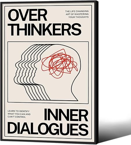 Miniatura 23 de Medpol Lienzo retro rojo abstracto de ojos para pared, póster hippie trippy, citas de afirmación, decoración de pared de los años 60 y 70,