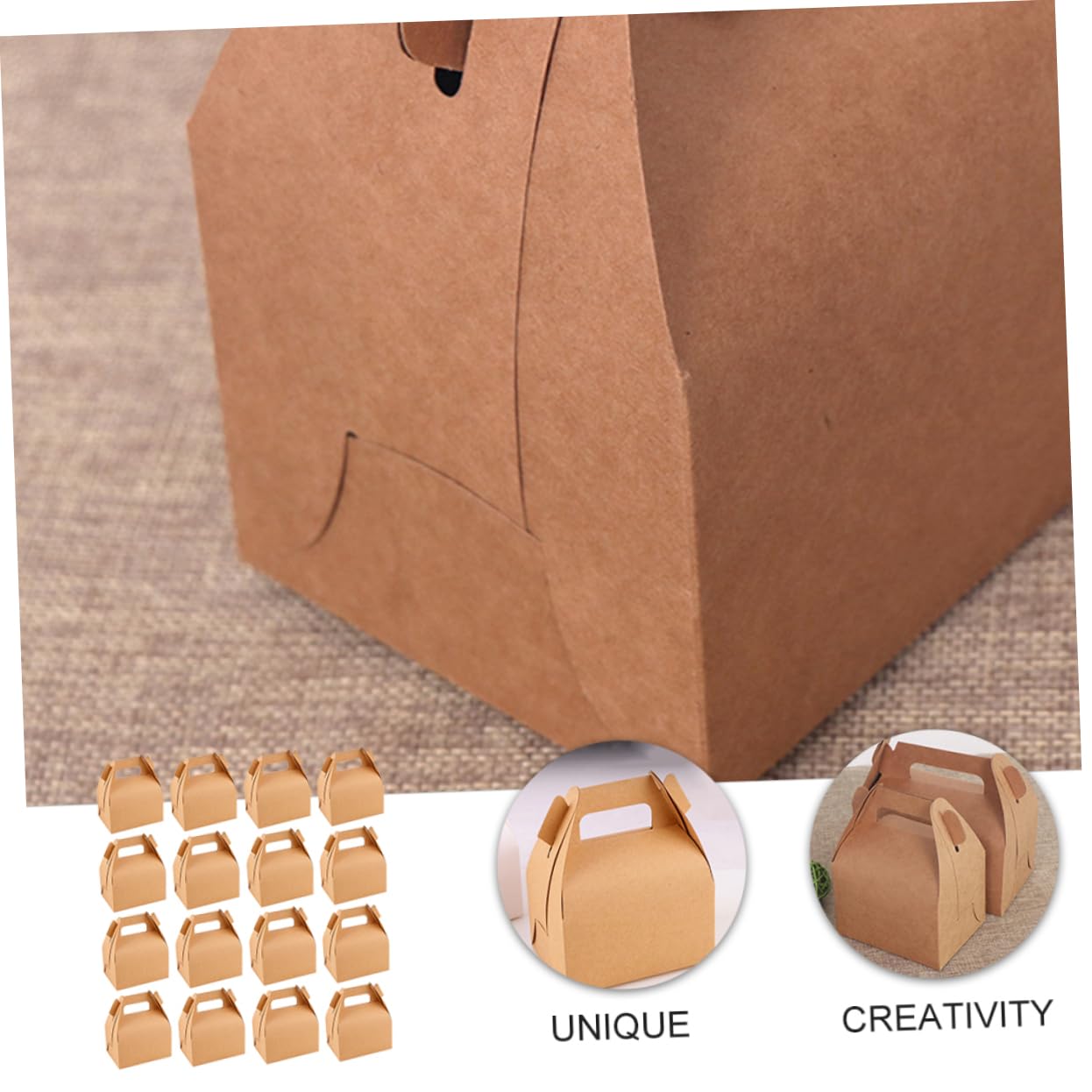 Anneome Lot De 30 Boîtes De Transport En Carton Ondulé Pour Gâteaux Et Desserts