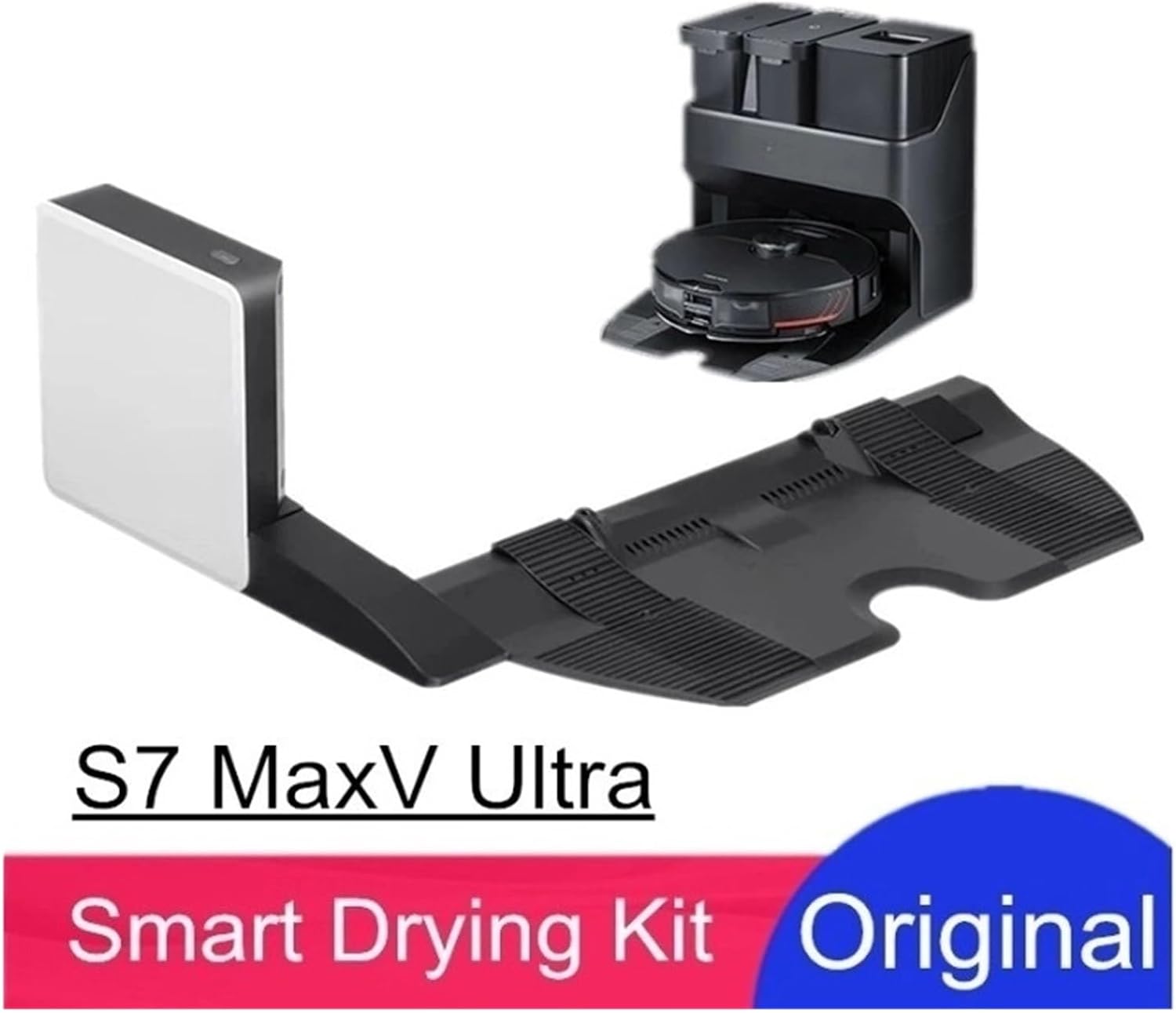 Original Empty Wash Fill Dock Smart Dryer Module Mop Drying. Compatible For Roborock S7 MaxV Ultra Robotic Vacuum Cleaner Drying Kit App Control S7 Pro Ultra Manual Control ( Color : US Adapter dryer