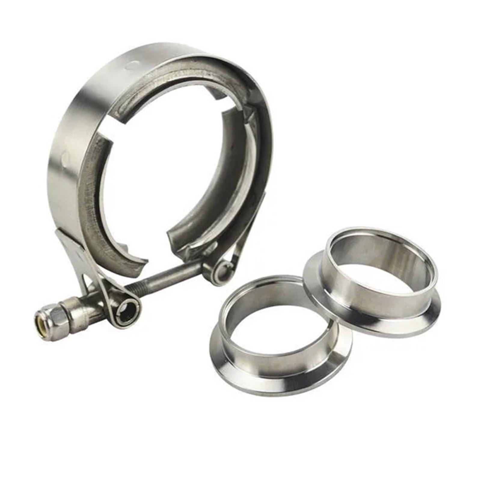 V-Band-Auspuffschelle 1,5–6 Zoll Auspuffflansch V-Band-Schelle V-Band-Schalldämpferschelle(152mm 6inch)