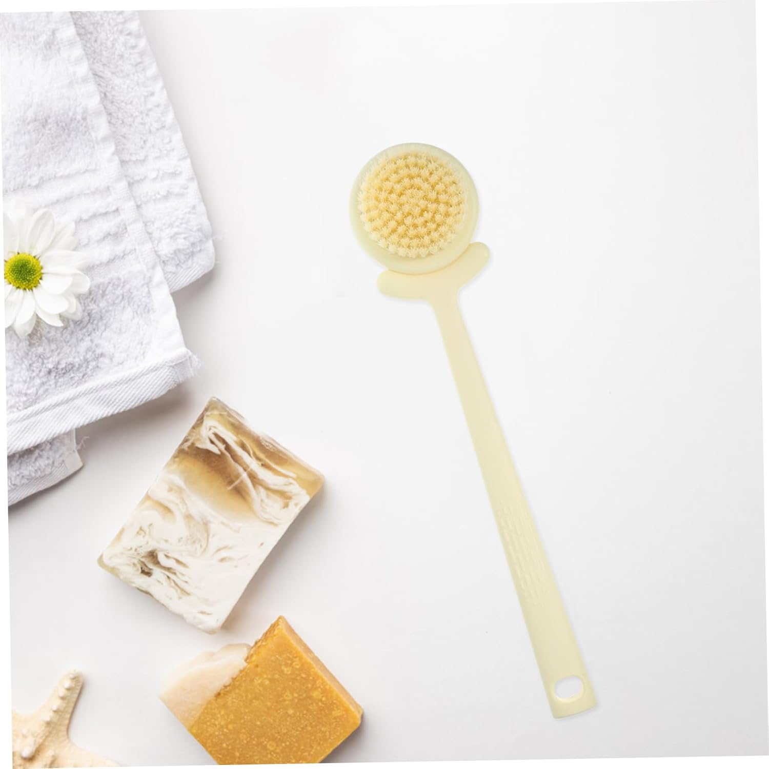 Portable Back Scrubber with Soft Bristles Ergonomic Body Exfoliating Brush for Shower and Bath for Sensitive Skin Easy to Hold Long Handle for Maximum Comfort