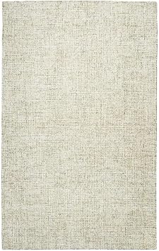 سجادة منطقة Rizzy Home Alora Decor London 5 x 8 تويد بيج/رمادي/صدأ/أزرق مبطنة يدويًا