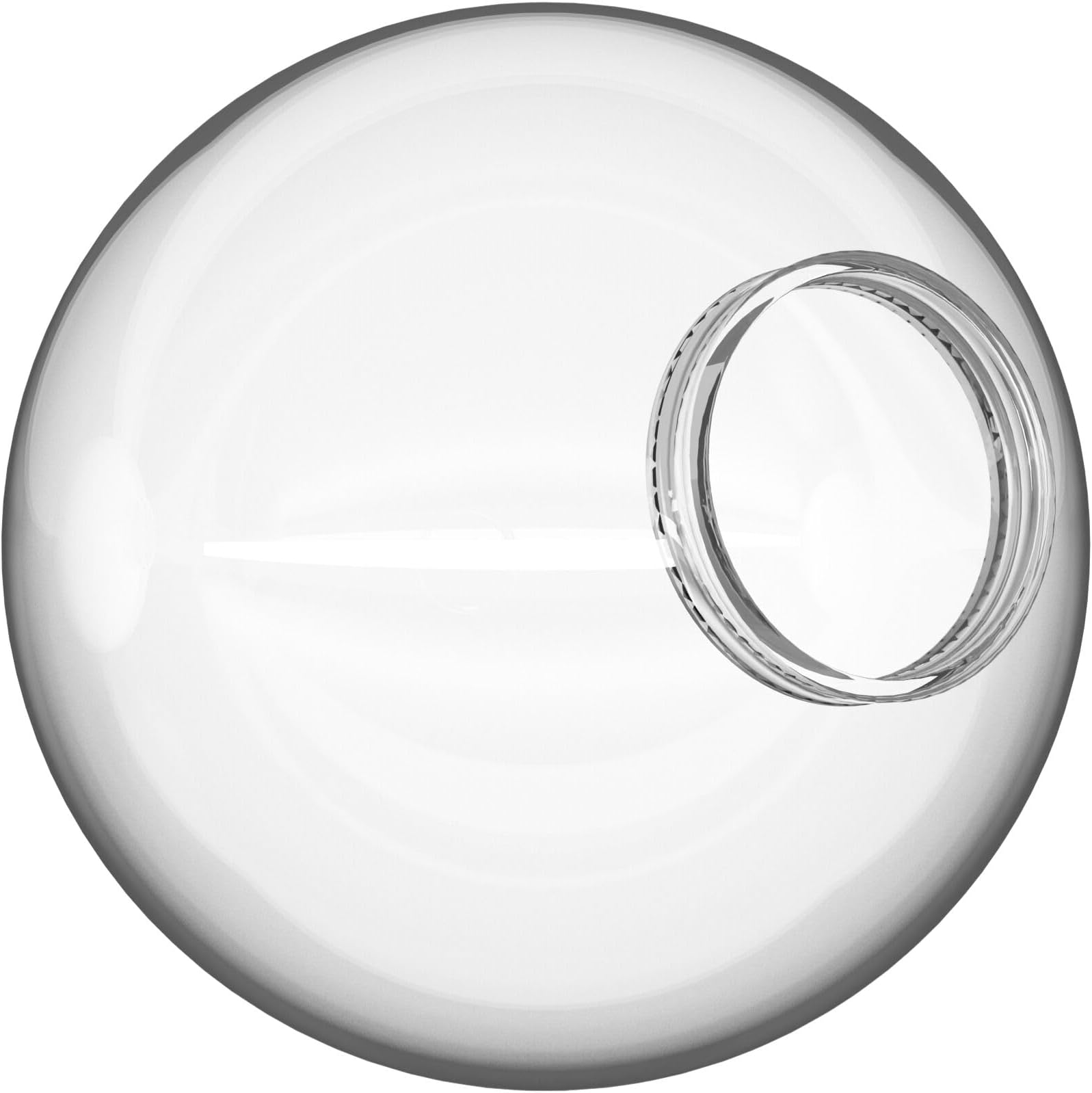 KASTLITE 12" Clear Acrylic Lamp Post Globe | Smooth Textured with 3.91" Fitter Neck | Manufactured in the USA