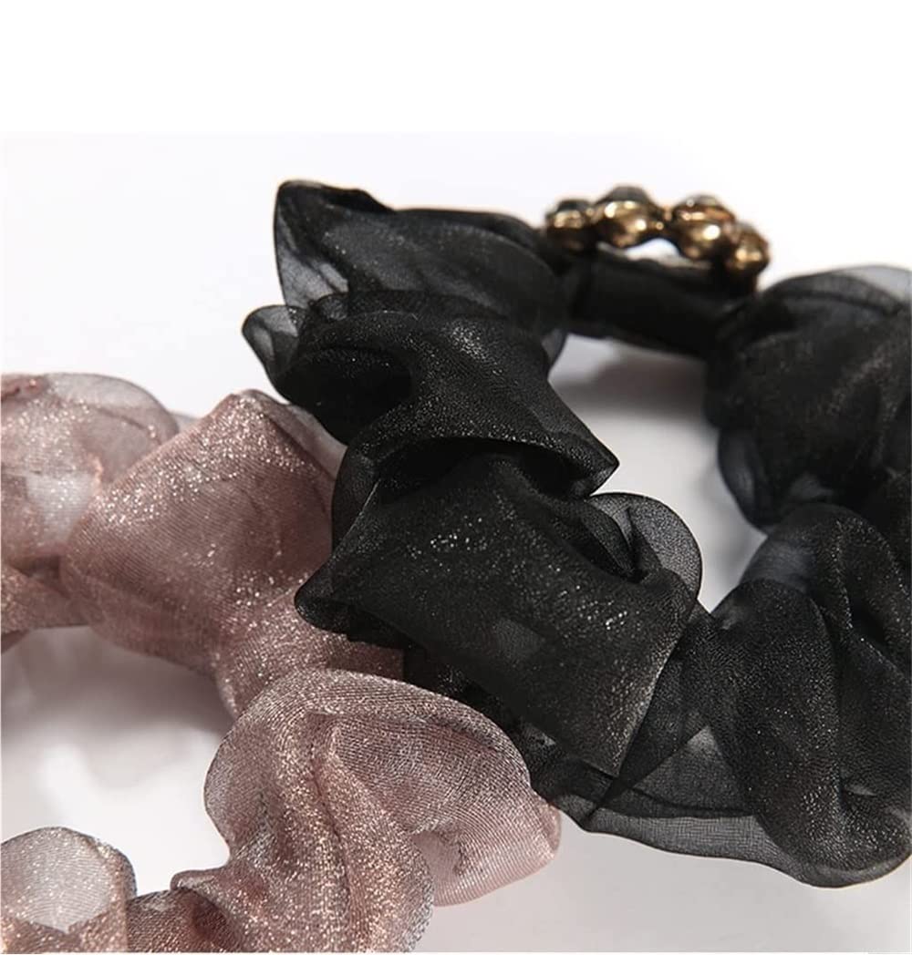 Feste Elastici Capelli 2 Elastici In Seta, Per Capelli Per Ragazza, Accessori Per Ricci Per Donna Decorazione