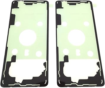 Pre-Customized Back Battery Door Adhesive/Double Sided Tape Sticker/Glue for Samsung Galaxy S10+ S10 Plus SM-G975U Pack of 2