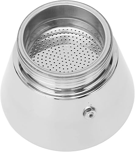 Miniatura 10 de Maceta Moka de una sola boquilla, cafetera Moka portátil de acero inoxidable para inducción clásica de inducción para estufa en casa o campamento,