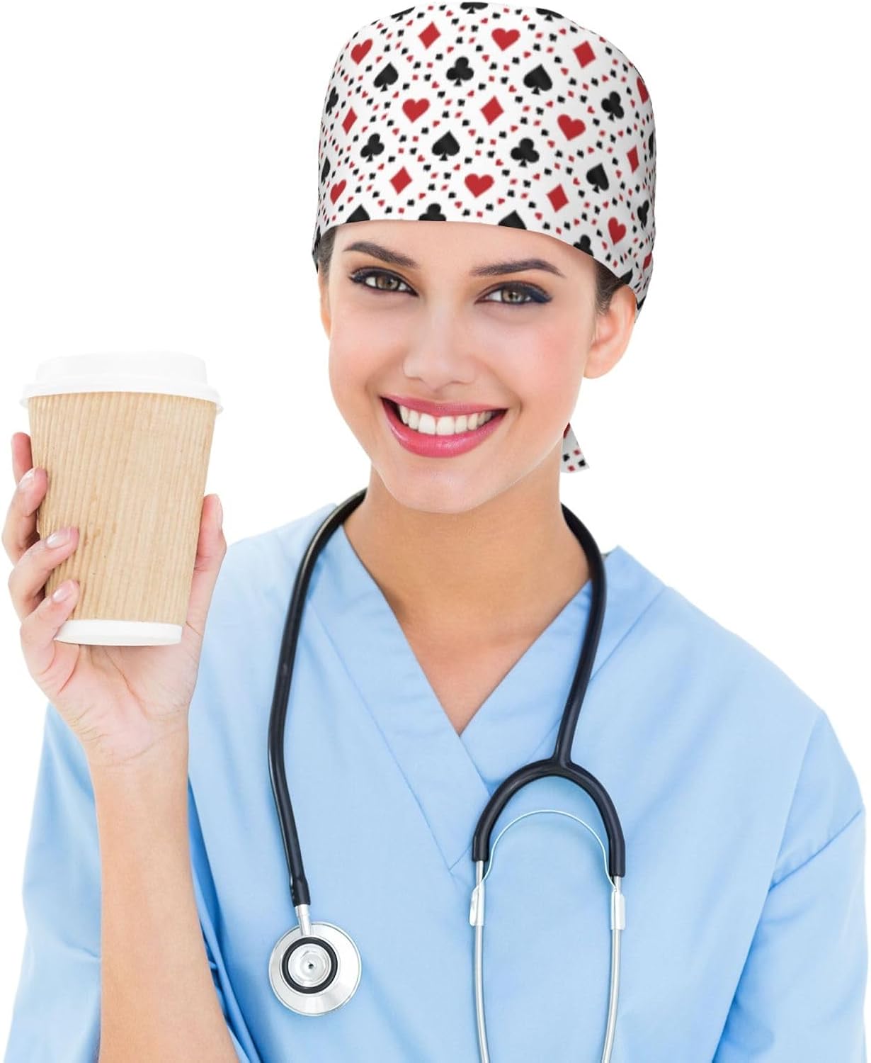 WILL BUDXEG Working Cap with Sweatband for Women Men, Adjustable Cleaning Working Hats, Nurse Surgical Caps(Tie Back) - Image 6