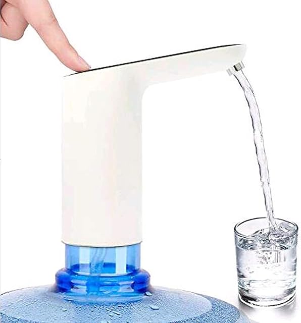 Water Bottle Pump, Toproad USB Charging Universal Electric Water Dispenser, Upgrade Touch Button Automatic Drinking Water Jug Pump for 2-5 Gallon Bottle