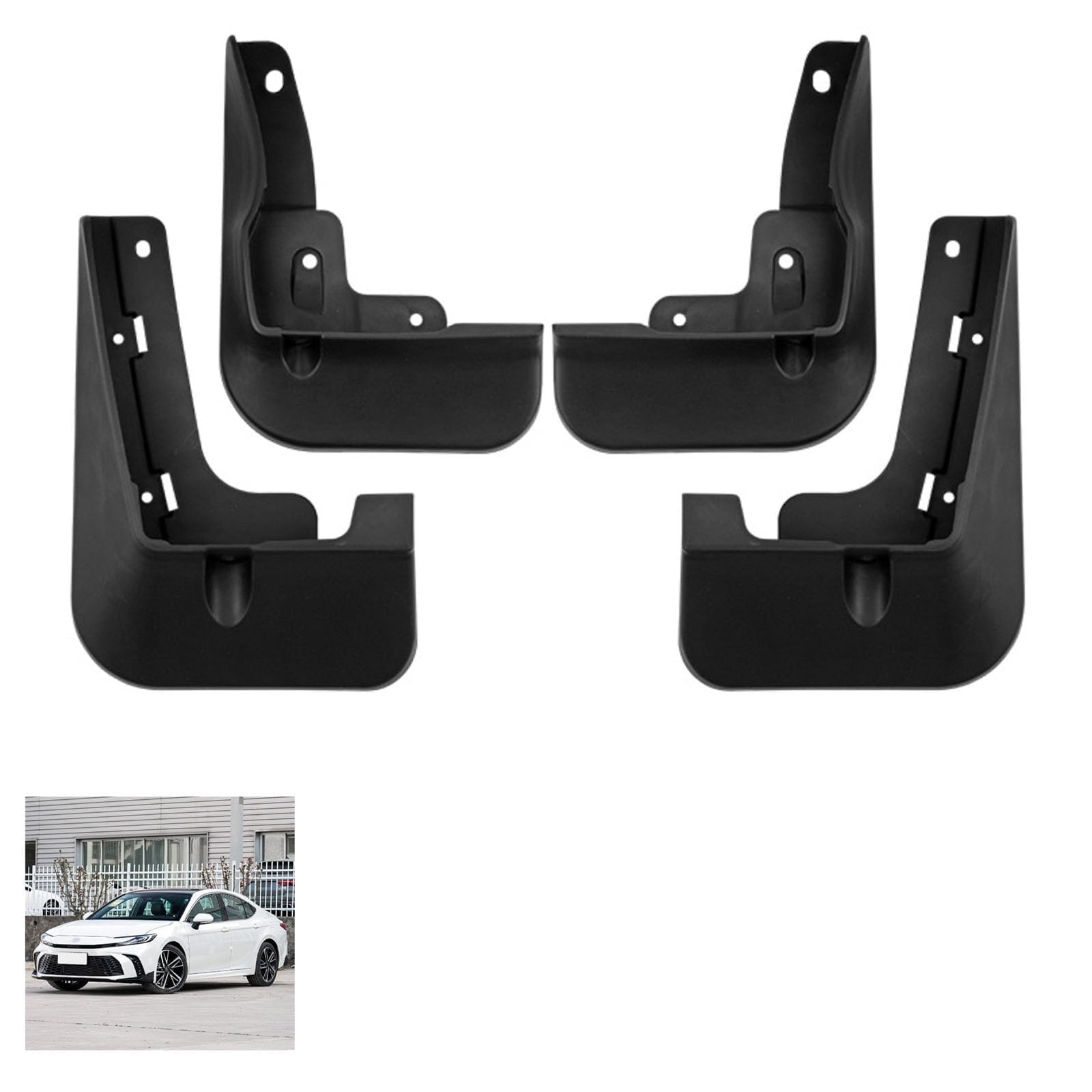 NYSLDSCO 4Pcs Premium Mud Flaps for Toyota Camry SE/XSE 2024-2025 Front and Rear Splash Guards Durable Mudguards Protection Against Road Debris