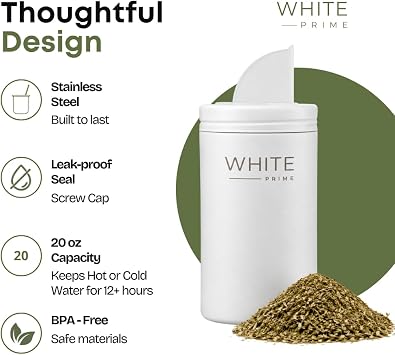 Yerba Mate Container with Spout | Stainless Steel