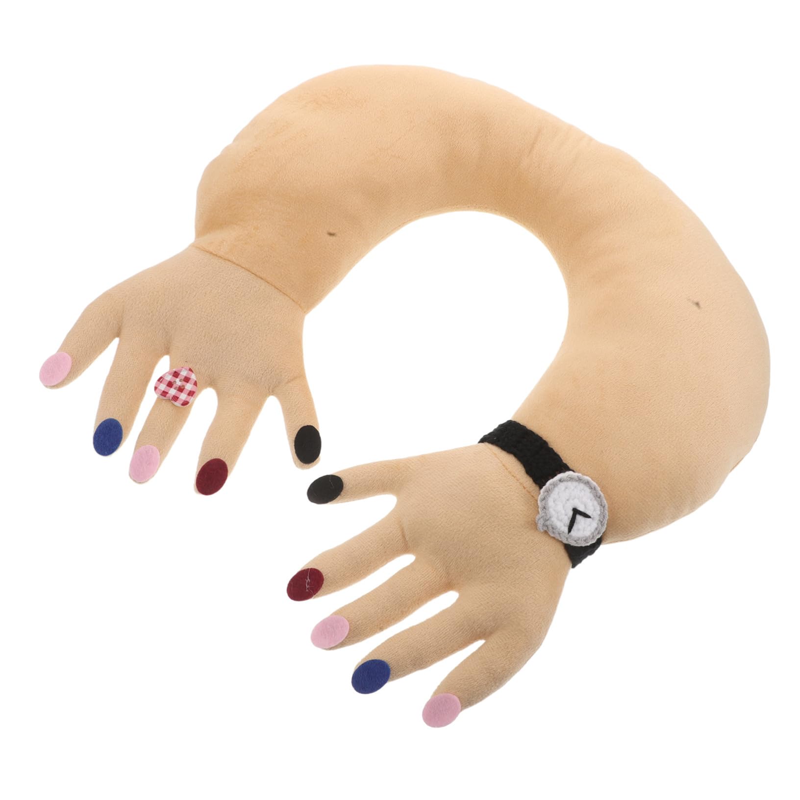 ERINGOGO Almohada Ergonómica de Viaje Forma de Mano Cojín U Portátil para Avión y Coche Accesorio Compacto y para Descanso y Soporte Cervical