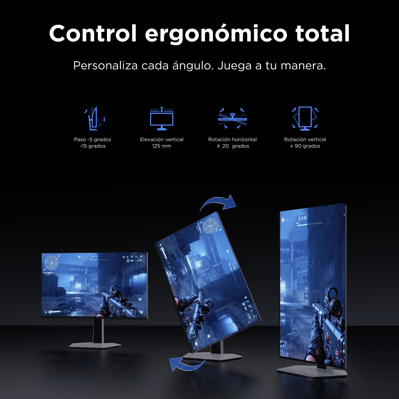 TCL 27C2A Monitor Gaming 27 Pulgadas QD-Mini LED 4K UHD 160Hz, 320Hz FHD, 1200 nits, 1ms, AMD FreeSync Premium