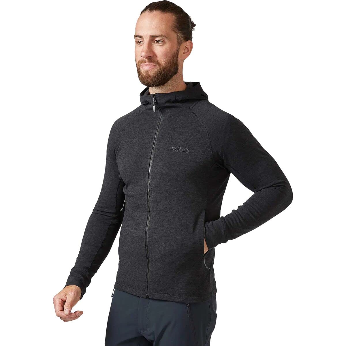 RABMen's Nexus Hoody - Full-Zip Lightweight Fleece Jacket for Hiking & Climbing