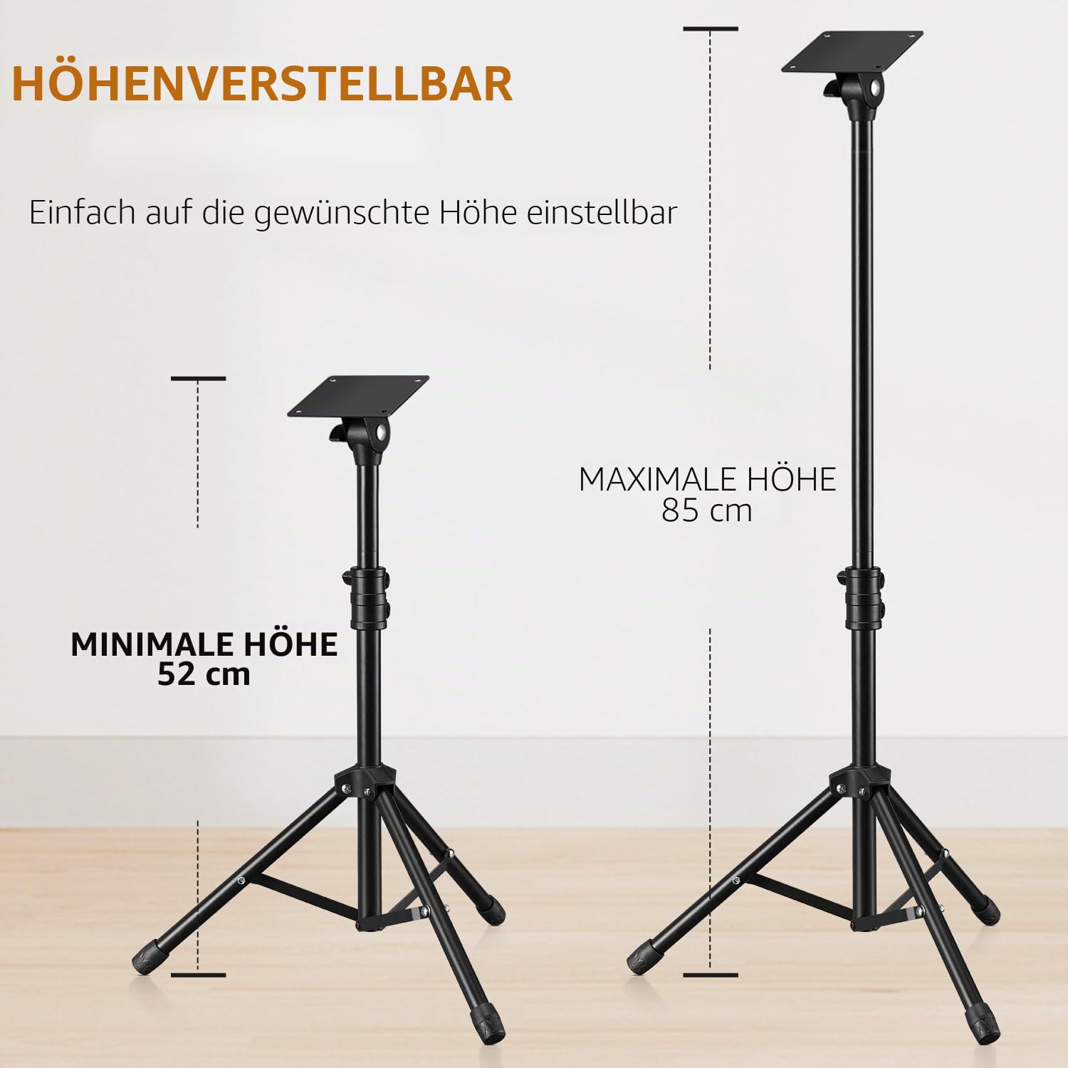 LEKATO Elektronischer Montageständer mit Platte, Drum Pad Stand Percussion Instrument Halter für Drum Sample Pads und Multi Percussion Pads